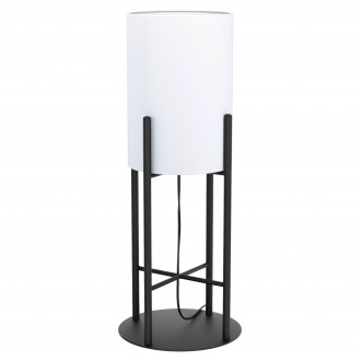 EGLO 43143 | Glastonbury Eglo stolna svjetiljka 56,5cm sa prekidačem na kablu 1x E27 crno, bijelo
