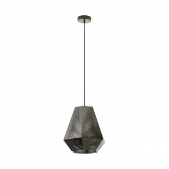 EGLO 43223 | Chiavica Eglo visilice svjetiljka 1x E27 crno nikel