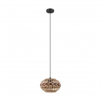 EGLO 43269 | Dondarrion Eglo visilice svjetiljka 1x E27 crno, bezbojno, burgundac