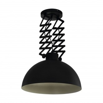 EGLO 43369 | Donington Eglo stropne svjetiljke svjetiljka s podešavanjem visine 1x E27 crno, krem