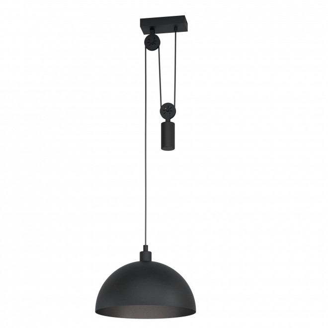 EGLO 43435 | Winkworth-1 Eglo visilice svjetiljka balansna - ravnotežna, sa visinskim podešavanjem 1x E27 crno