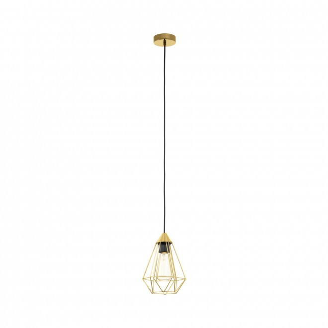 EGLO 43681 | Tarbes Eglo visilice svjetiljka 1x E27 brušeno zlato, crno