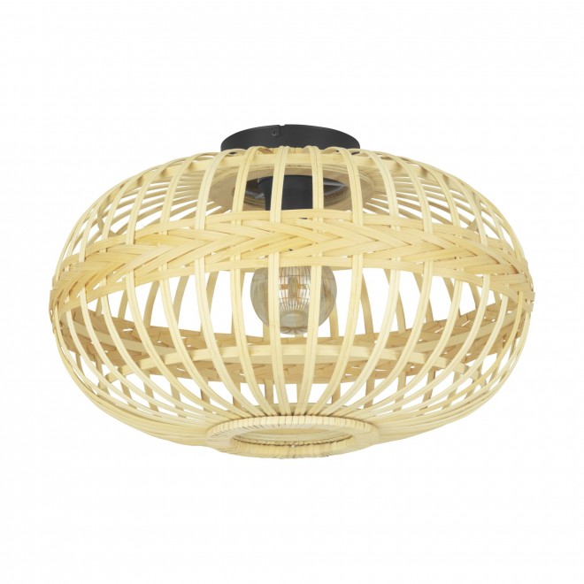 EGLO 43723 | Amsfield Eglo stropne svjetiljke svjetiljka 1x E27 crno, bezbojno