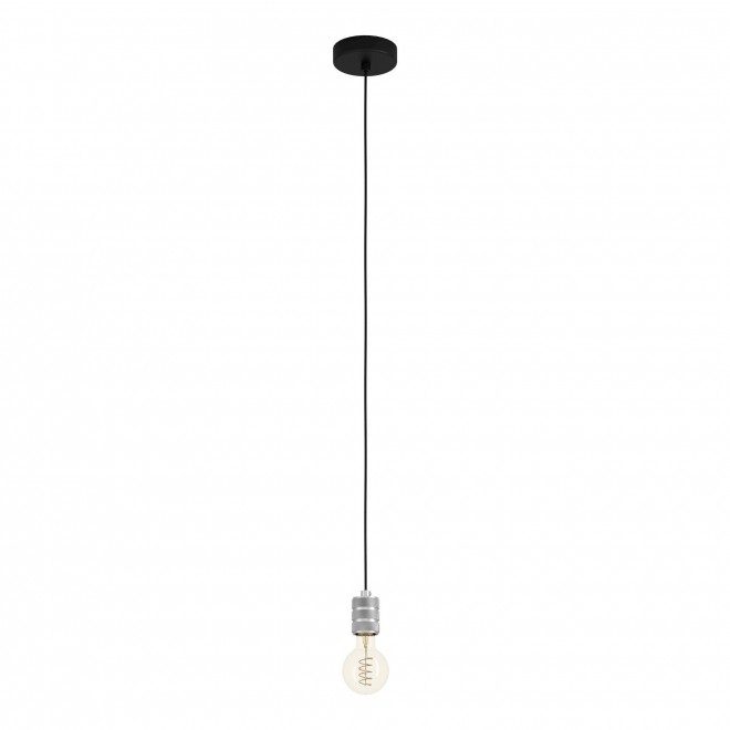 EGLO 43802 | Yorth Eglo visilice svjetiljka 1x E27 crno, srebrno