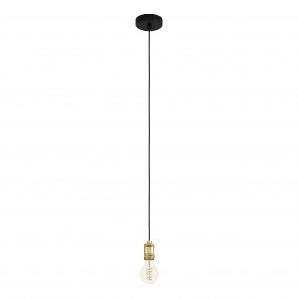EGLO 43803 | Yorth Eglo visilice svjetiljka 1x E27 crno, bronca