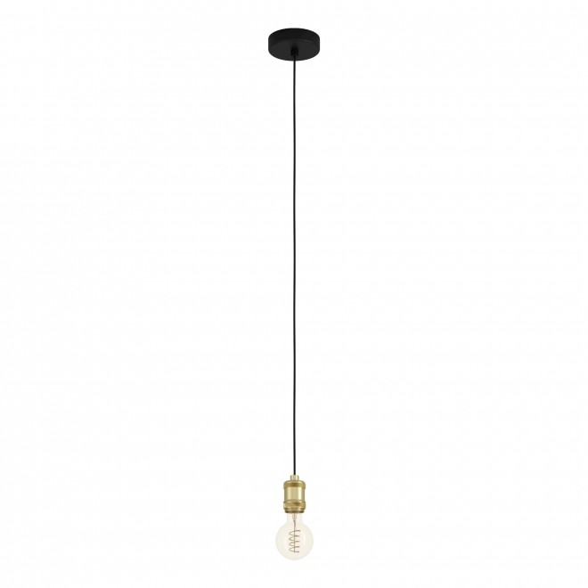 EGLO 43803 | Yorth Eglo visilice svjetiljka 1x E27 crno, bronca
