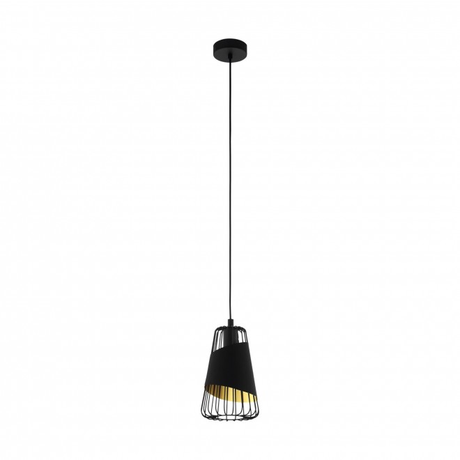 EGLO 49447 | Austell Eglo visilice svjetiljka 1x E27 crno, zlatno
