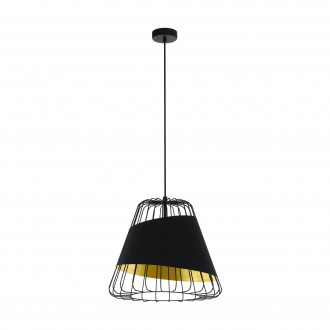 EGLO 49509 | Austell Eglo visilice svjetiljka 1x E27 crno, zlatno