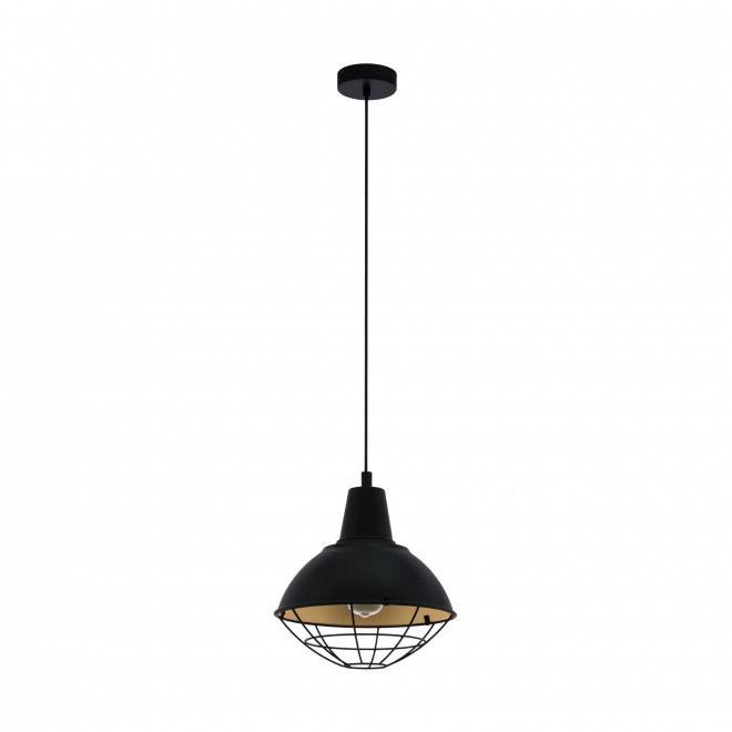 EGLO 49672 | Cannington Eglo visilice svjetiljka 1x E27 crno, zlatno