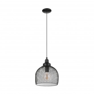 EGLO 49736 | Straiton Eglo visilice svjetiljka 1x E27 crno