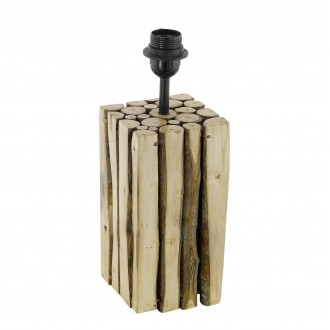 EGLO 49832 | Ribadeo Eglo stolna svjetiljka 32,5cm s prekidačem 1x E27 smeđe
