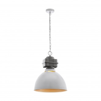 EGLO 49868 | Rockingham Eglo visilice svjetiljka 1x E27 sivo, ružičastozlatno