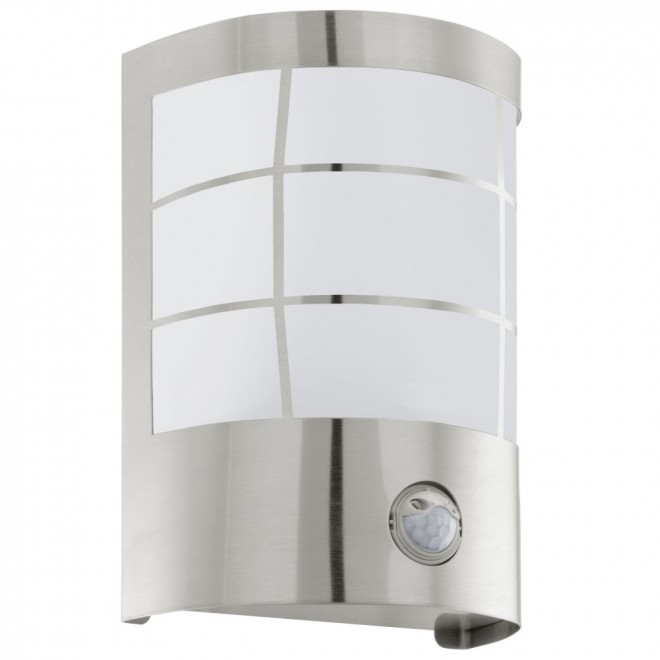 EGLO 75237 | Cerno1 Eglo zidna svjetiljka sa senzorom 1x E27 320lm 3000K IP44