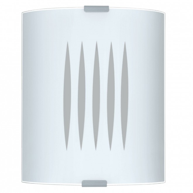 EGLO 83132 | Grafik Eglo zidna, stropne svjetiljke svjetiljka pravotkutnik 1x E27 poniklano mat, saten