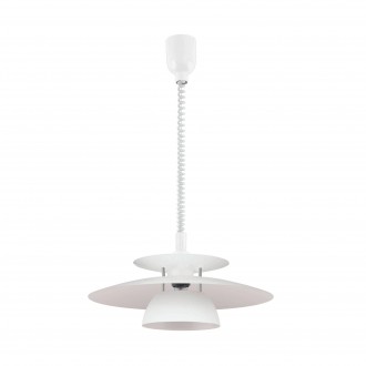 EGLO 87055 | Brenda Eglo visilice svjetiljka s podešavanjem visine 1x E27 bijelo, krom