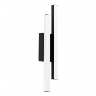 EGLO 900133 | Serricella Eglo zidna svjetiljka 2x LED 1100lm 3000K IP55 crno, bijelo