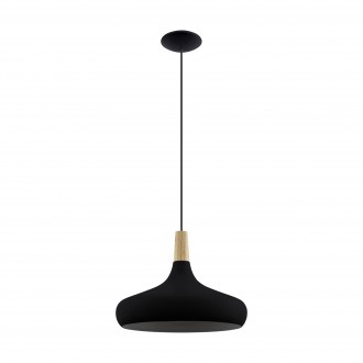 EGLO 900163 | Sabinar Eglo visilice svjetiljka 1x E27 crno, bezbojno