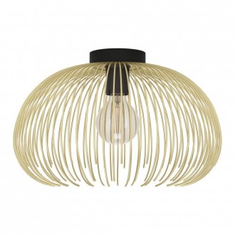 EGLO 900165 | Venezuela Eglo stropne svjetiljke svjetiljka 1x E27 crno, zlatno