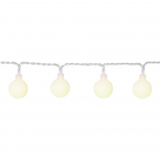 EGLO 900239 | Libisa Eglo dekoracija svjetiljka sa kablom i vilastim utikačem 50x LED 3000K IP44 bijelo