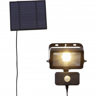EGLO 900247 | Villagrappa Eglo ubodne svjetiljke svjetiljka sa senzorom solarna baterija 1x LED 3000K IP44 crno