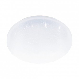 EGLO 900363 | Frania-S Eglo zidna, stropne svjetiljke svjetiljka okrugli 1x LED 1850lm 4000K IP44 bijelo, opal, učinak kristala