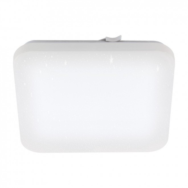EGLO 900364 | Frania-S Eglo zidna, stropne svjetiljke svjetiljka četvrtast 1x LED 1600lm 4000K IP44 bijelo, opal, učinak kristala