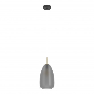 EGLO 900506 | Alobrase Eglo visilice svjetiljka 1x E27 crno, brušeno zlato, sivo