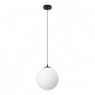 EGLO 900511 | Rondo-3 Eglo visilice svjetiljka kuglasta 1x E27 crno, opal mat