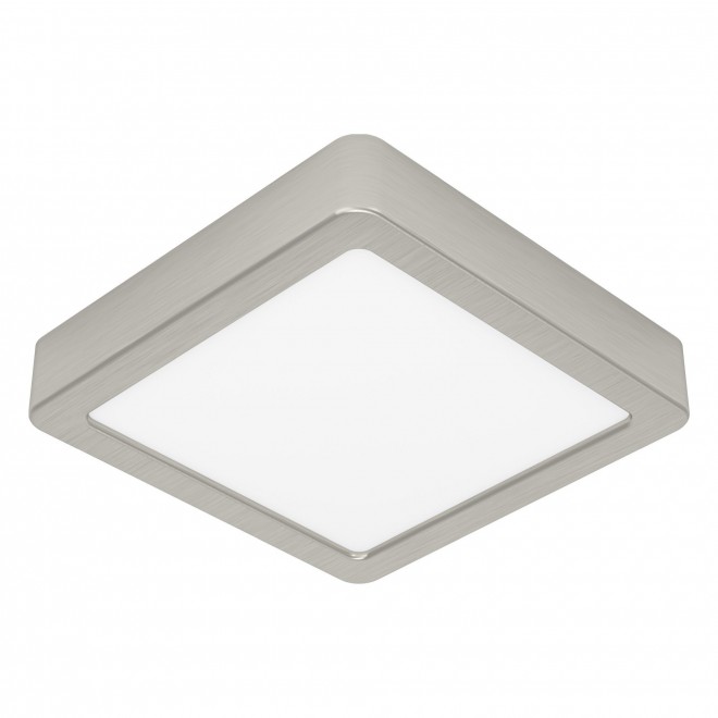 EGLO 900593 | Fueva-5 Eglo zidna, stropne svjetiljke LED panel četvrtast jačina svjetlosti se može podešavati 1x LED 1350lm 3000K satenski nikal, opal