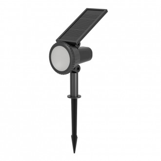 EGLO 901069 | Sambuco Eglo ubodne svjetiljke svjetiljka daljinski upravljač solarna baterija, promjenjive boje, elementi koji se mogu okretati 1x LED 230lm 3000K IP44 crno