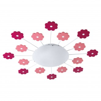 EGLO 92147 | Viki-1 Eglo zidna, stropne svjetiljke svjetiljka 1x E27 ružičasto, bijelo