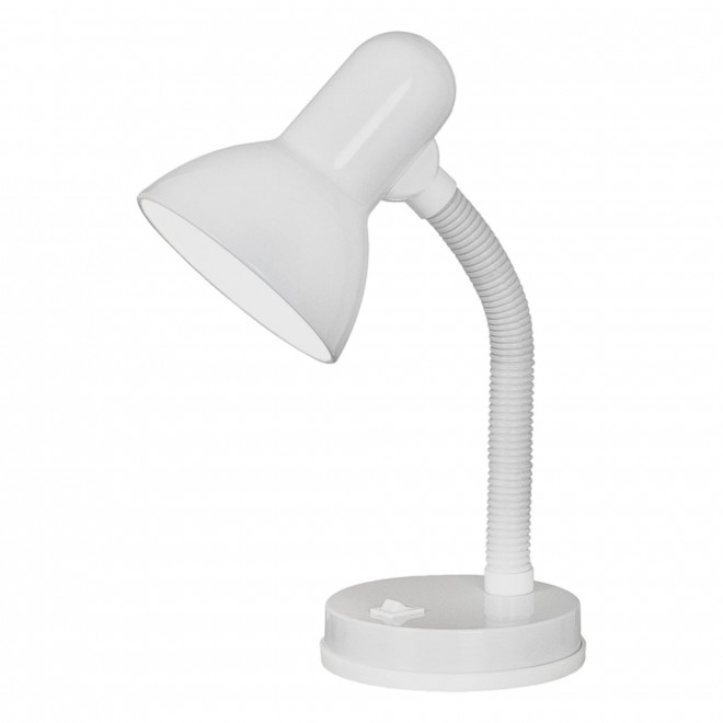EGLO 9229 | Basic Eglo stolna svjetiljka 30cm s prekidačem fleksibilna 1x E27 bijelo