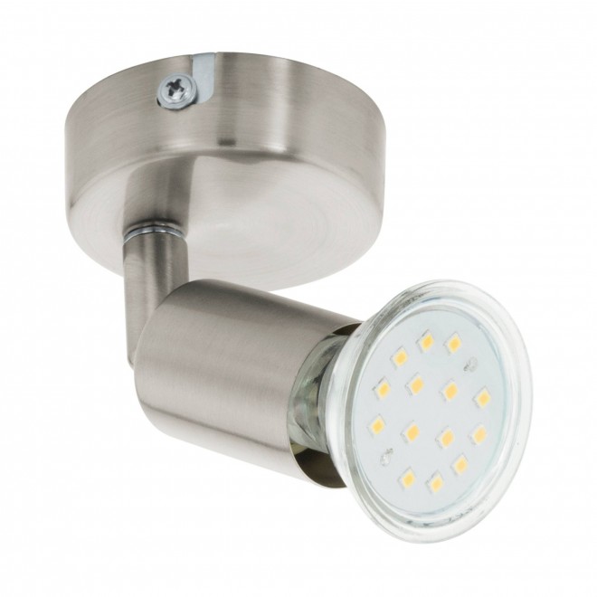 EGLO 92595 | Buzz-LED Eglo spot svjetiljka elementi koji se mogu okretati 1x GU10 240lm 3000K poniklano mat