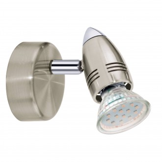 EGLO 92641 | Magnum-LED Eglo spot svjetiljka elementi koji se mogu okretati 1x GU10 240lm 3000K poniklano mat, krom