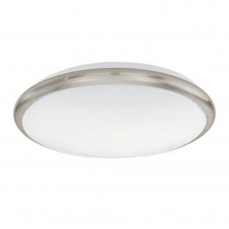 EGLO 93498 | Manilva Eglo zidna, stropne svjetiljke svjetiljka okrugli 1x LED 950lm 3000K poniklano mat, bijelo