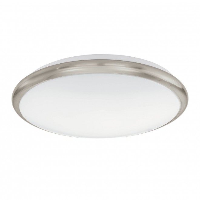 EGLO 93498 | Manilva Eglo zidna, stropne svjetiljke svjetiljka okrugli 1x LED 950lm 3000K poniklano mat, bijelo