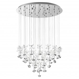 EGLO 93661 | Pianopoli Eglo visilice svjetiljka jačina svjetlosti se može podešavati 43x LED 11610lm 3000K krom, prozirna