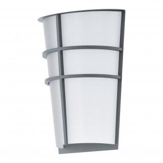 EGLO 94137 | Breganzo Eglo zidna svjetiljka 2x LED 360lm 3000K IP44 srebrno, bijelo