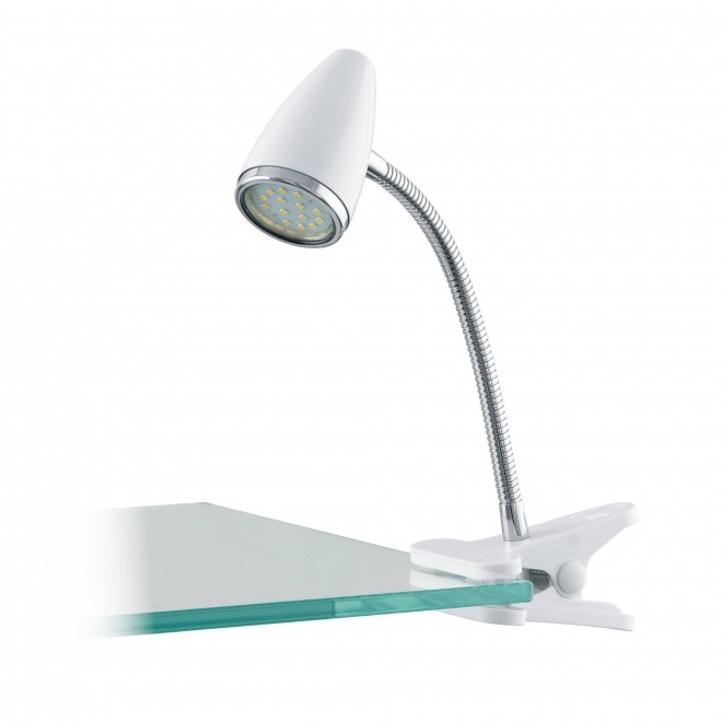 EGLO 94329 | Riccio-1 Eglo svjetiljke sa štipaljkama svjetiljka sa prekidačem na kablu fleksibilna 1x GU10 240lm 3000K srebrno, krom, bijelo