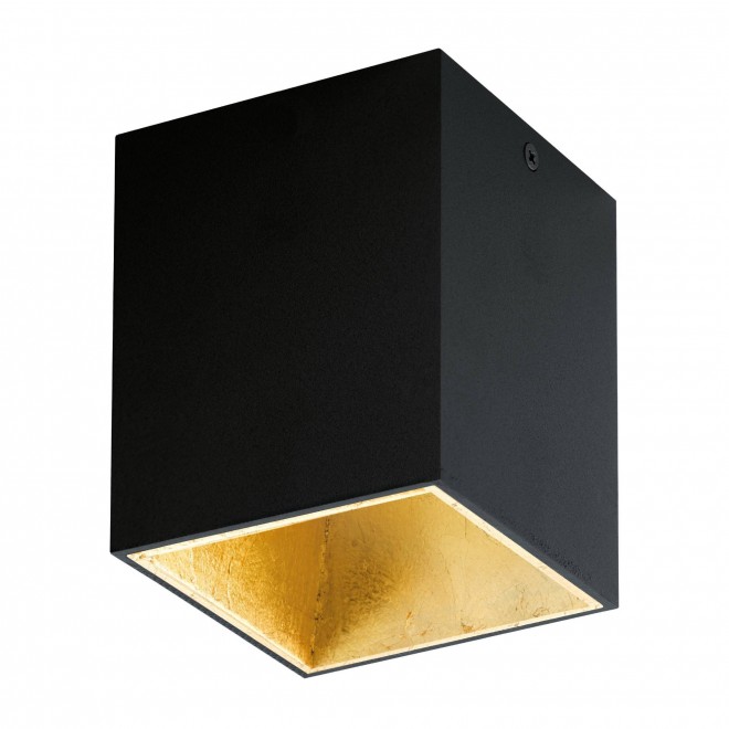 EGLO 94497 | Polasso Eglo stropne svjetiljke svjetiljka kocka 1x LED 340lm 3000K crno, zlatno