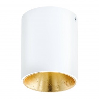 EGLO 94503 | Polasso Eglo stropne svjetiljke svjetiljka cilindar 1x LED 340lm 3000K bijelo, zlatno
