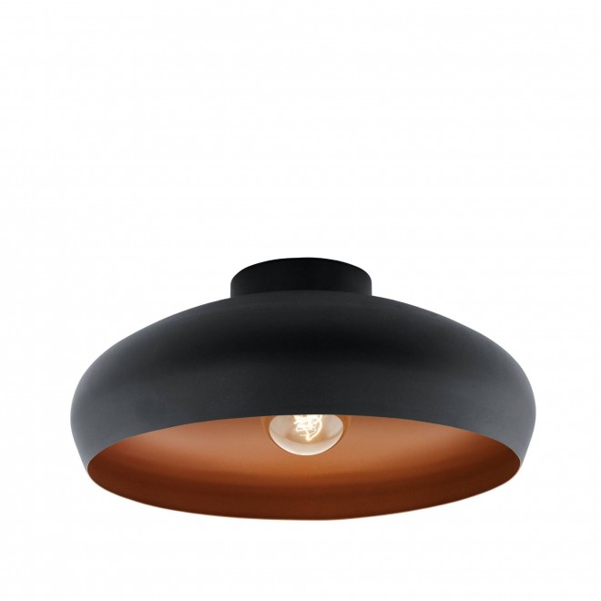 EGLO 94547 | Mogano Eglo stropne svjetiljke svjetiljka 1x E27 crno, crveni bakar