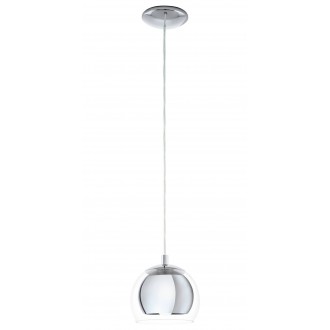 EGLO 94592 | Rocamar Eglo visilice svjetiljka 1x E27 krom, prozirna