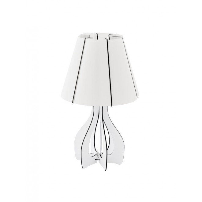 EGLO 94947 | Tindori Eglo stolna svjetiljka 45cm sa prekidačem na kablu 1x E27 bijelo