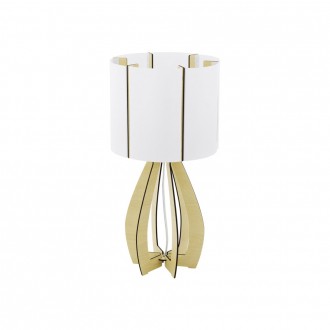 EGLO 94952 | Tindori Eglo stolna svjetiljka 45cm sa prekidačem na kablu 1x E27 javor, bijelo