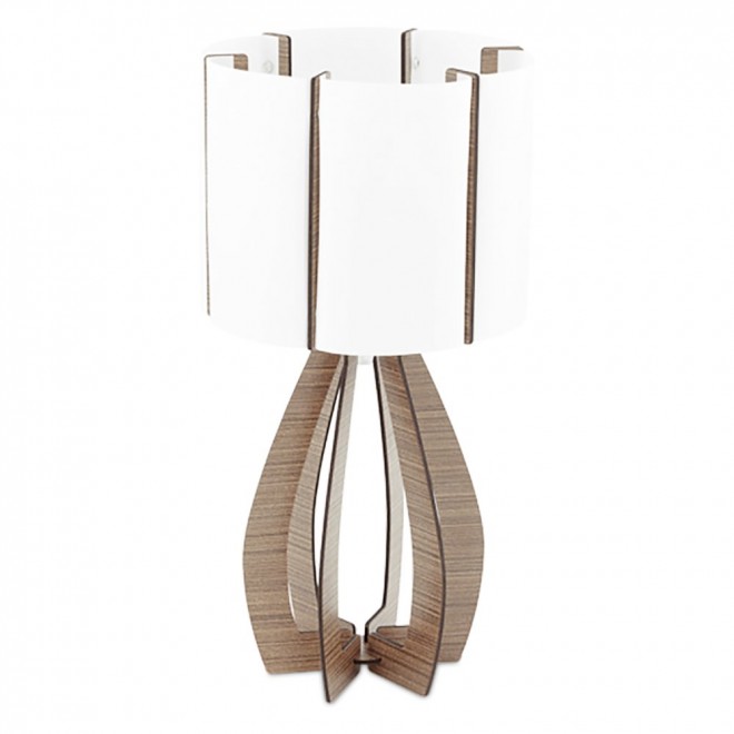 EGLO 94955 | Tindori Eglo stolna svjetiljka 45cm sa prekidačem na kablu 1x E27 smeđe, bijelo