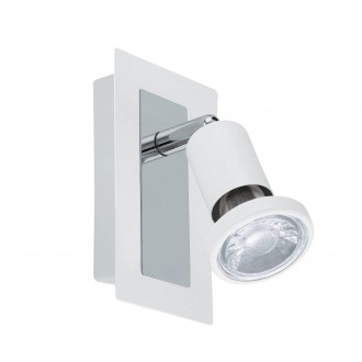 EGLO 94958 | Sarria Eglo spot svjetiljka s prekidačem elementi koji se mogu okretati 1x GU10 345lm 3000K bijelo, krom