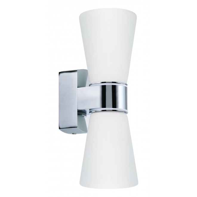 EGLO 94989 | Cailin Eglo zidna svjetiljka 2x G9 720lm 3000K IP44 krom, bijelo