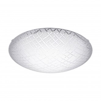 EGLO 95288 | Riconto-1 Eglo zidna, stropne svjetiljke svjetiljka okrugli 1x LED 950lm 3000K bijelo, prozirna