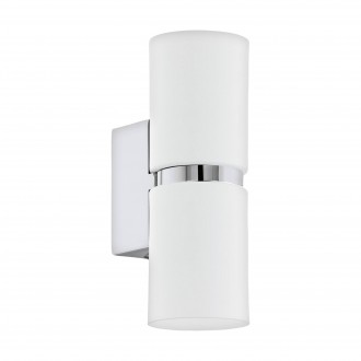 EGLO 95368 | Passa Eglo zidna svjetiljka 2x GU10 500lm 3000K krom, bijelo